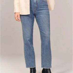 Abercrombie & Fitch Curve Love Ultra High Rise Ankle Straight Jean Size 18